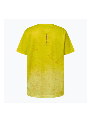 Детска тениска за колоездене Endura Singletrack Core Jr end citrus