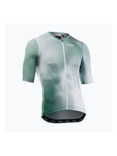 Мъжка колоездачна фланелка Northwave Blade white/sage green
