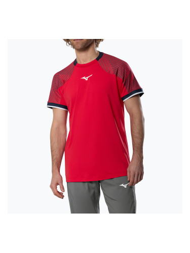 Мъжка тениска Mizuno Stargazer Shadow Tee fiery red