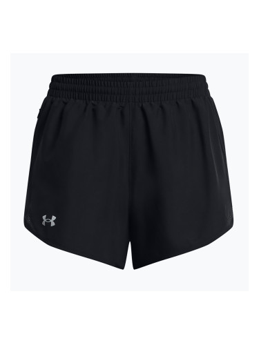 Дамски шорти за бягане Under Armour Fly By 3" black/ black/reflective