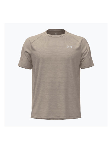 Мъжка тениска за тренировка Under Armour Tech Textured timberwolf taupe/white