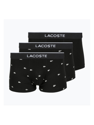 Мъжки боксерки Lacoste 5H1299 3 чифта black