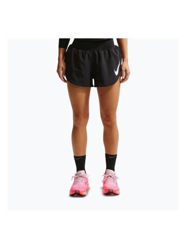 Дамски шорти за бягане Nike Tempo Swoosh Dri-Fit Mid-Rise Brief-Lined black/white