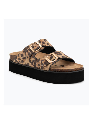 Дамски чехли O'Neill Sandy Platform Low leopard