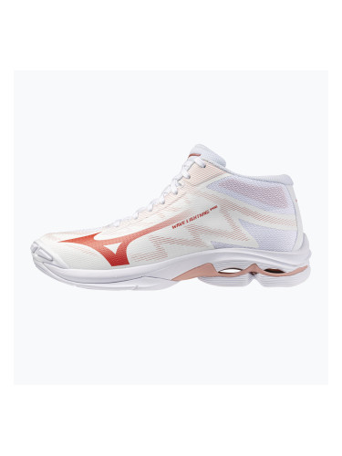 Дамски волейболни обувки Mizuno Wave Lightning Pro Mid white/rose elegance/lava falls