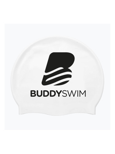 Плувна шапка BuddySwim BLogo Silicone white