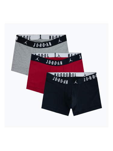 Mъжки боксерки Nike Jordan JHM Flight Cotton Trunk 3 чифта gym red/black