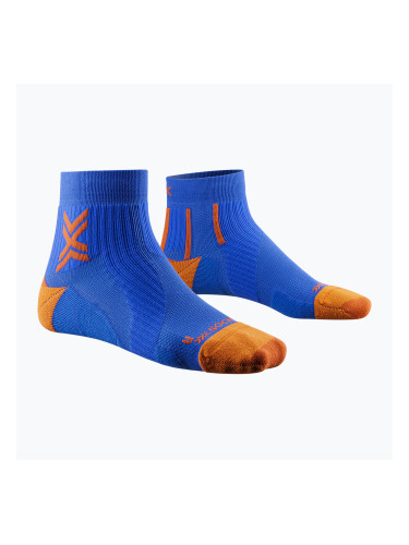 Мъжки чорапи за бягане X-Socks Run Perform Ankle twyce blue/orange