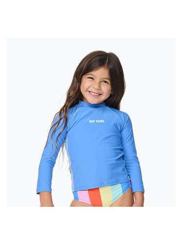 Детска тениска за плуване Rip Curl Sunshine Revival Rashie cornflower blue