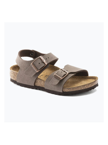 Детски сандали BIRKENSTOCK New York Birkibuc Narrow mocha