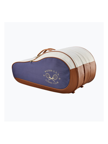 Чанта за тенис Wilson Heritage V2 12Pk cream/clay/navy