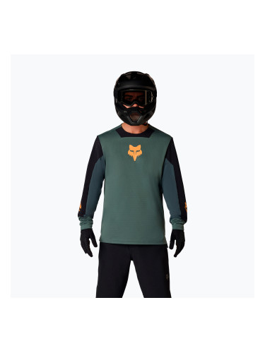 Мъжка блуза с дълъг ръкав за колоездене Fox Racing Defend Creation sage