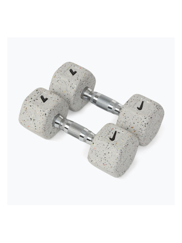 Дъмбели Nike Strength Grind Hex Dumbbell 2 x 7 kg wolf grey