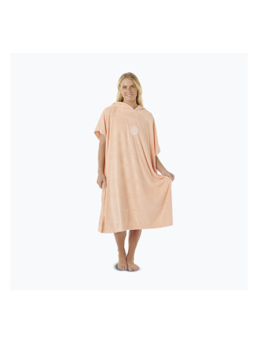 Дамско пончо Rip Curl Classic Surf Hooded bright peach