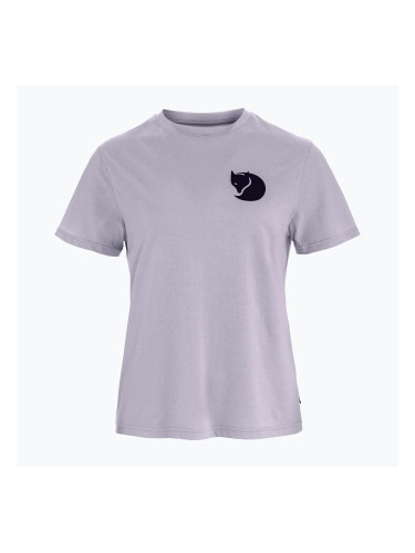 Дамска тениска Fjällräven Fox Boxy Logo lavender mist