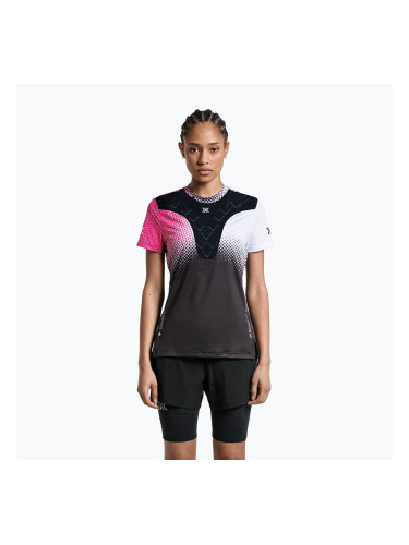 Дамска тениска за бягане X-Bionic Corefusion Run dot fade/neo pink/white