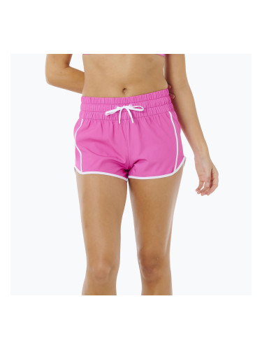 Дамски плажни шорти Rip Curl High Waist Retro Volley 3" super pink