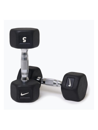 Дъмбели Nike Strength Hex Dumbbell 2 x 5 kg black/white