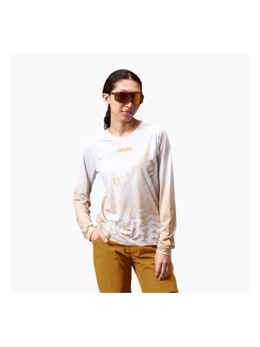 Дамска блуза с дълъг ръкав за колоездене Endura Singletrack Print W aero blue