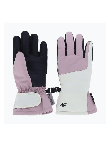 Детски скиорски ръкавици 4F Fnk U189 light pink
