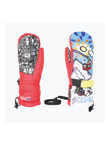 Детски скиорски ръкавици Level Junior Mitt red
