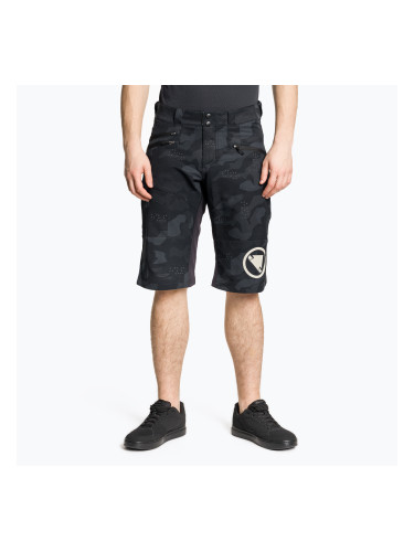 Мъжки къси панталони за колоездене Endura Singletrack II Short black camo