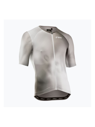 Мъжка тениска за колоездене Northwave Blade white/sand