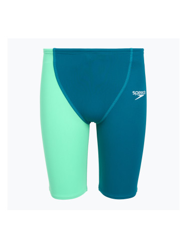 Детски плувни шорти тип клин Speedo Endurance+ High Waist Jammer blue/green