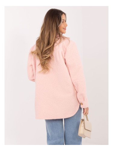 Светлорозово яке-риза