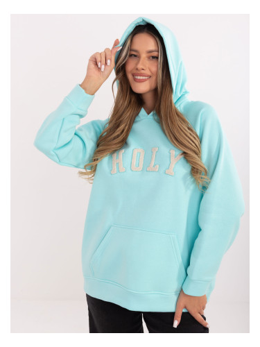 Mietowa голям суичър с качулка