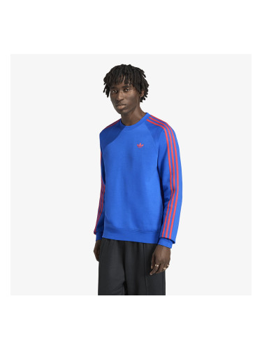 Суитшърт adidas 3-Stripes Crew Sweatshirt Blue XXL