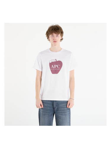 Тениска A.P.C. Short-Sleeved Apple T-Shirt White L
