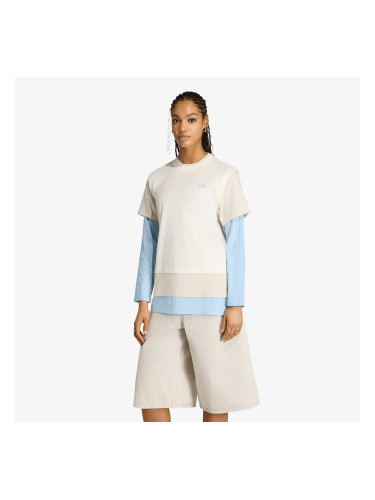 Тениска adidas Loose Layered Long Sleeve T-Shirt Off White L