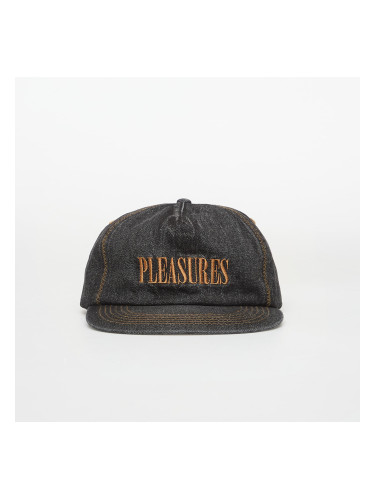 Шапка PLEASURES Zig Zag Denim Cap Black Universal