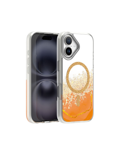 Кейс Epoxy Mag за iPhone 17 (6.3) оранжев