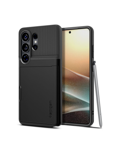 Оригинален кейс Spigen Slim Armor CS, За Samsung Galaxy S26 Ultra, Черен