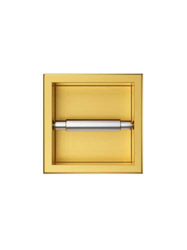 Вграден държач за тоалетна хартия Wall Box Paper 1 Gold
