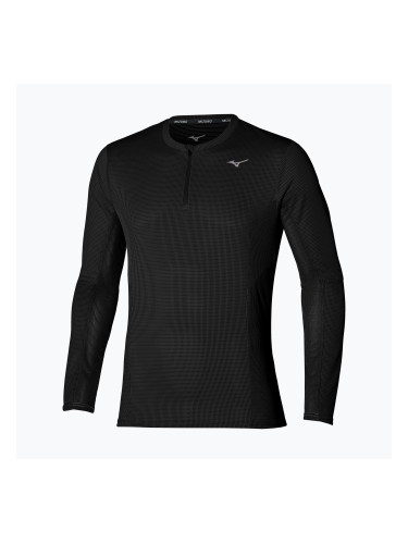 Мъжка тениска за бягане с дълъг ръкав Mizuno Dryaeroflow Half Zip black