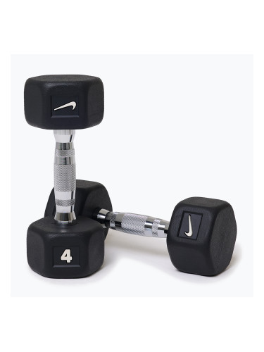 Дъмбели Nike Strength Hex Dumbbell 2 x 4 kg black/white