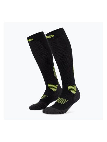 CEP Мъжки чорапи за компресия Run Tall 5.0 black/lime