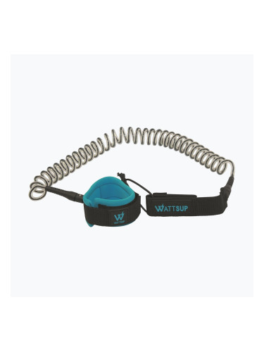 Каишка за SUP дъска WATTSUP Coiled 10' black/blue