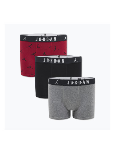 Детски боксерки Nike Jordan JHB Flight Cotton Essential 3 чифта gym red