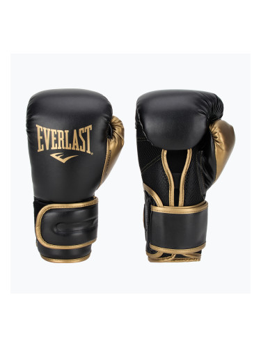 Everlast Powerlock 2 черни/златни боксови ръкавици