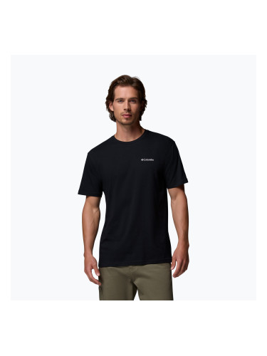 Мъжка тениска за трекинг Columbia North Cascades black/csc box logo