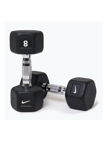 Дъмбели Nike Strength Hex Dumbbell 2 x 8 kg black/white