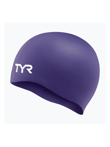 Шапка за плуване TYR Wrinkle Free Silicone purple