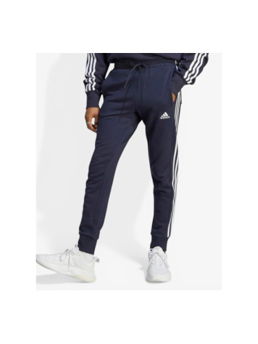 ADIDAS Essentials French Terry Tapered Cuff 3-Stripes Pants Navy