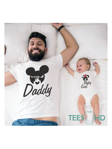 Комплект Тениска + Боди - Daddy and Baby Girl