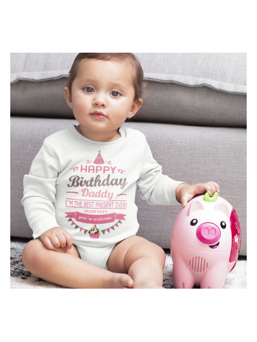 Бебешко боди - Best Present Pink