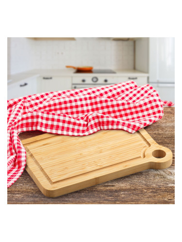 Бамбукова дъска за сервиране и рязане